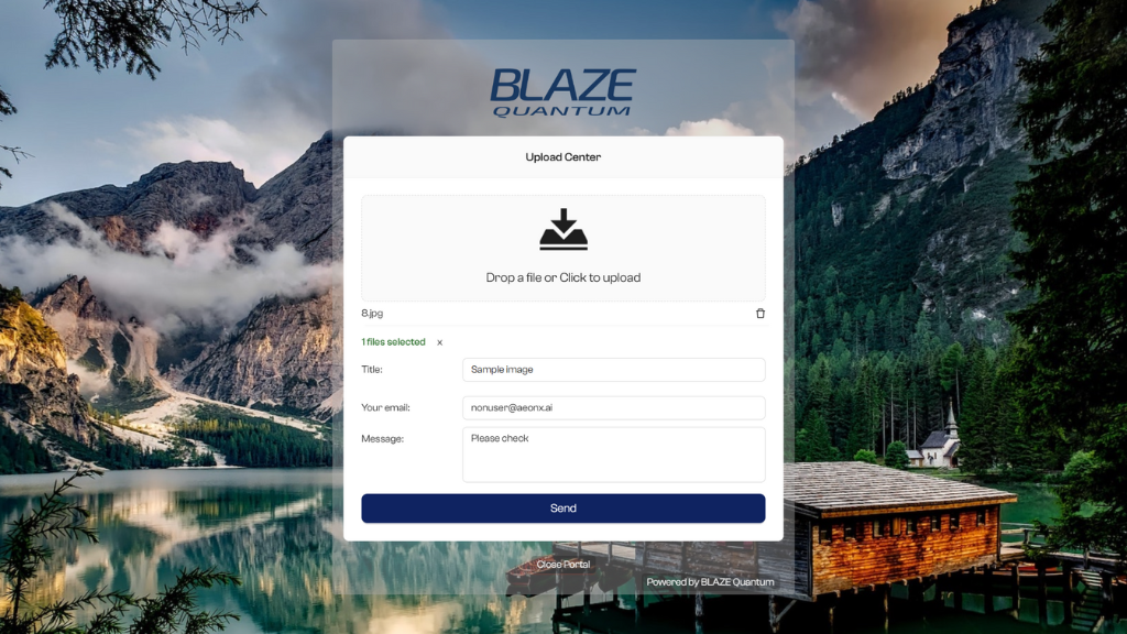 Upload portal feature